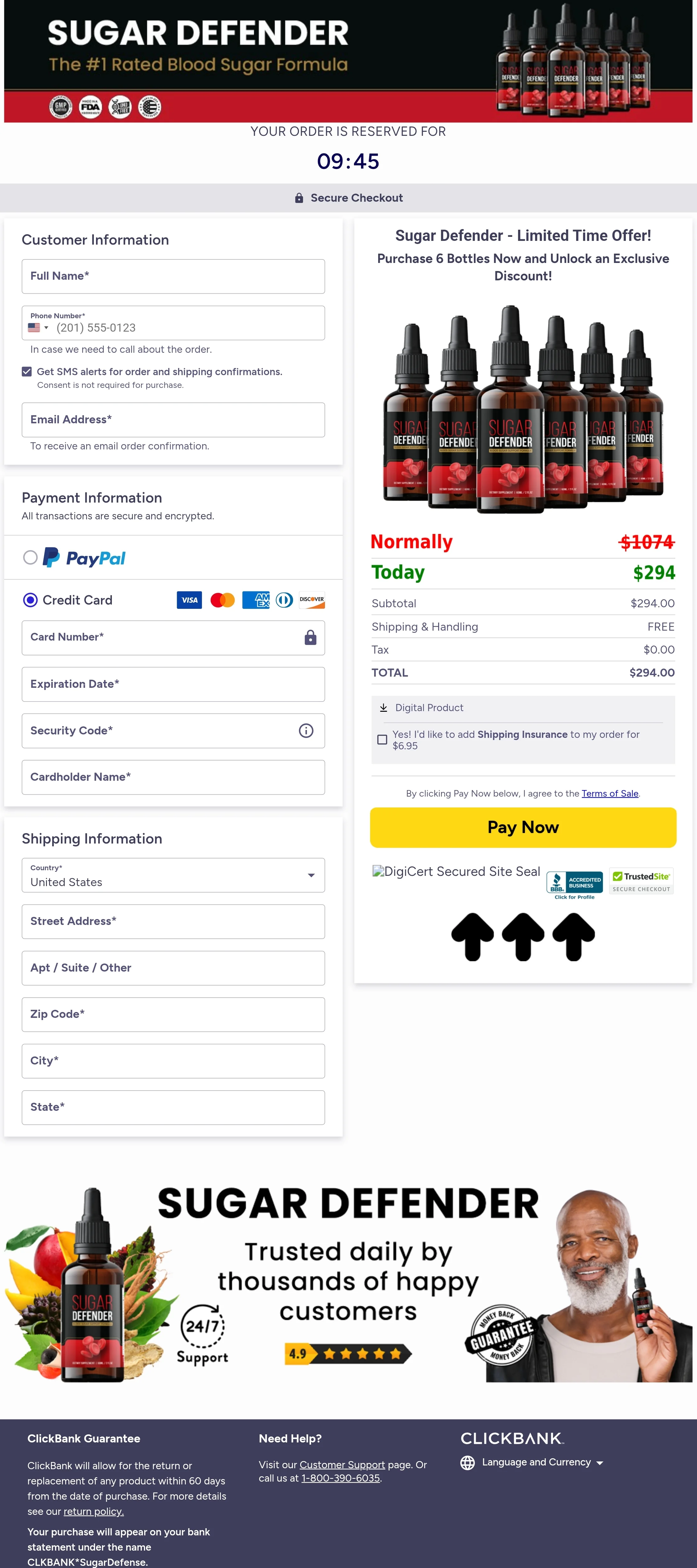 GlucoVita Pure order form